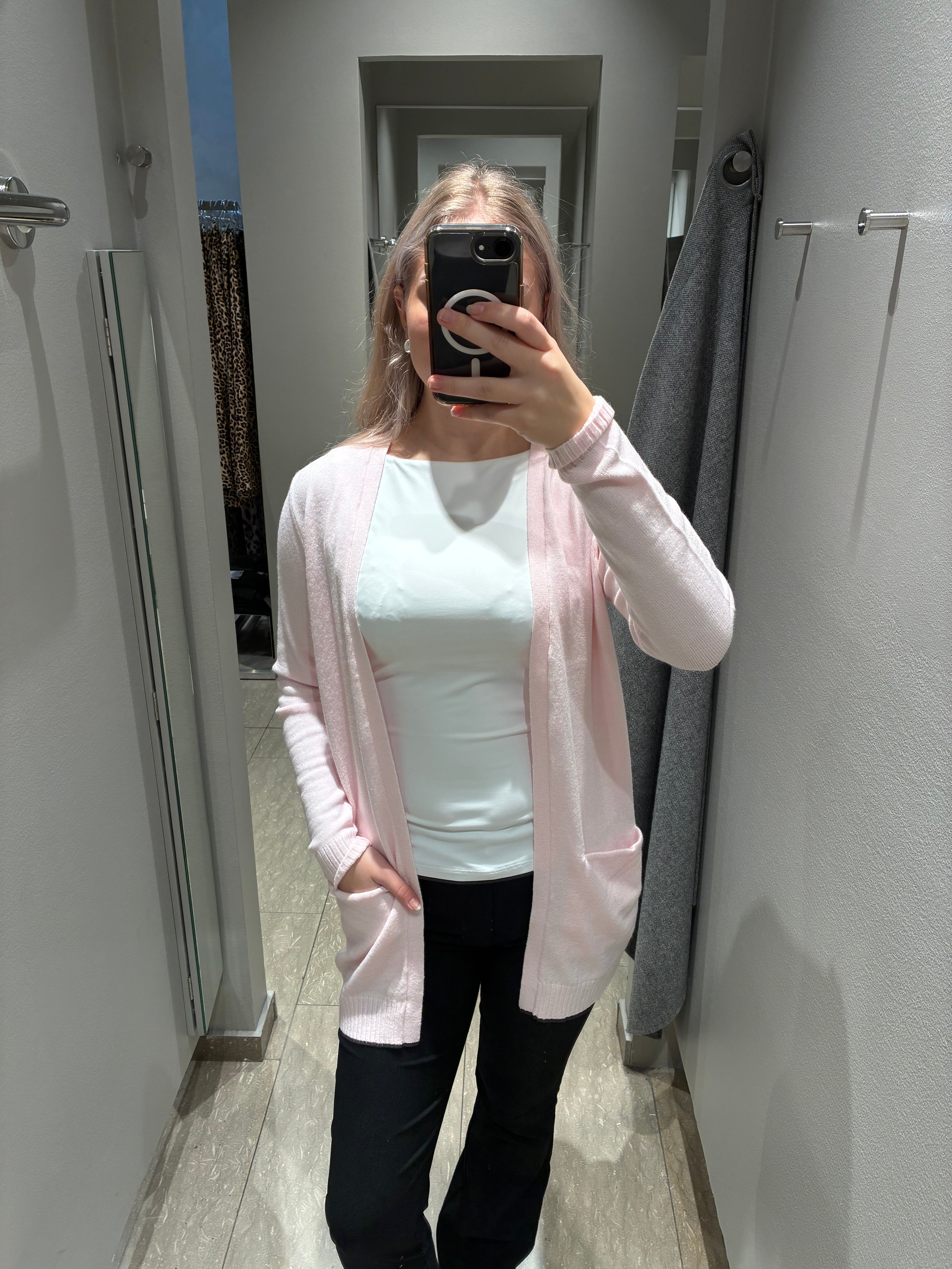 VIRIL Knit Cardigan - Cherry Blossom